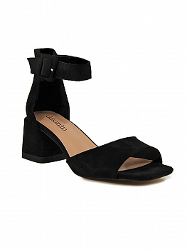 Босоножки женские <110-668/758-1черный/тек>