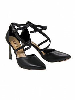 Туфли женские лето <F1796-83870-8 чер/эко к>