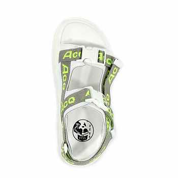 Сандалии женские <2110103-2= бел+серы/к>