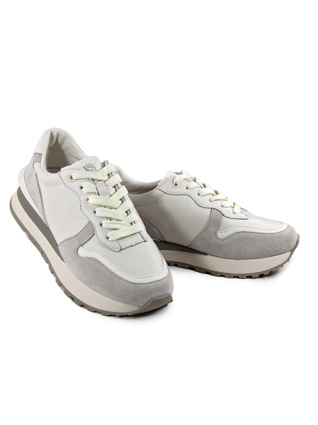 Кроссовки женские <K-YD-18350-2-30 беж/з+к>