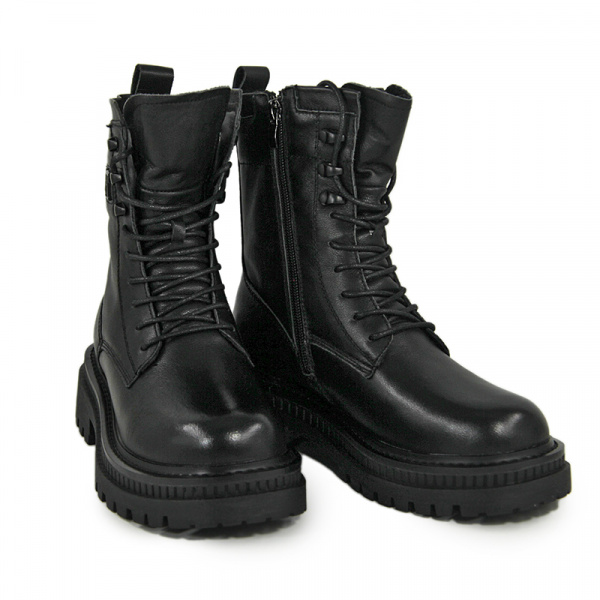 Ботинки женские зимние <21161-H-M= чер/к>