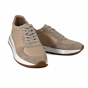 Кроссовки женские <2210-5-1= беж/к+з>