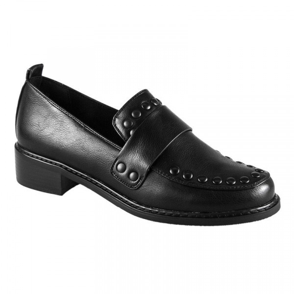 Лоферы женские <C764-H06 ч/эко к>