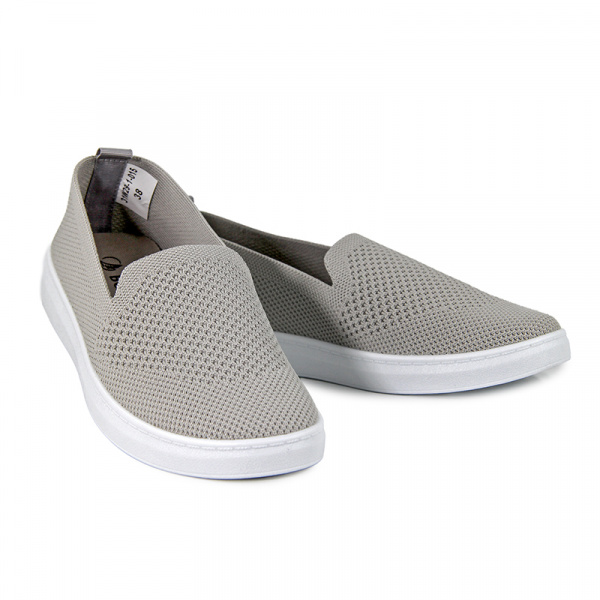 Слипоны женские лето <31W29-1-015= серы/тек>