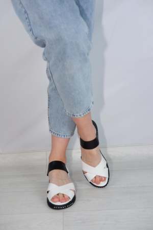 Сандалии женские <T143-010= бел/эко к>