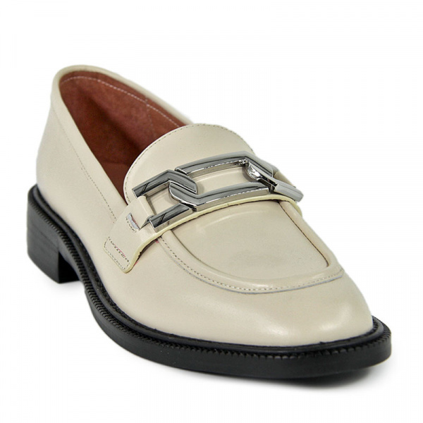 Лоферы женские <173-9-X= беж/к>