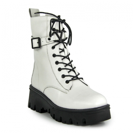Ботинки женские зимние <X65PM-H407-1= бел/к>