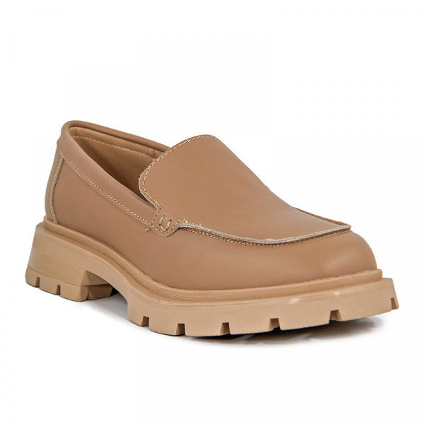 Лоферы женские <K-S-6956-5-70=темно-беж/к>