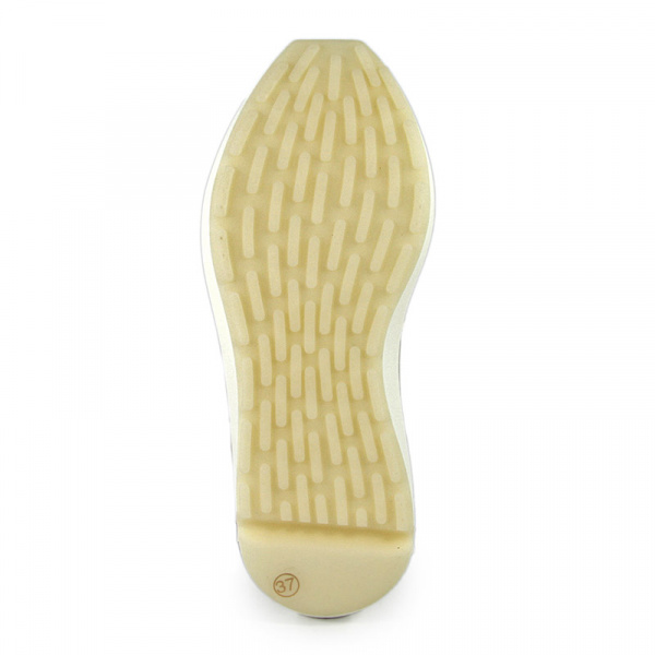 Кроссовки женские <198-36M= беж/з+к+т>