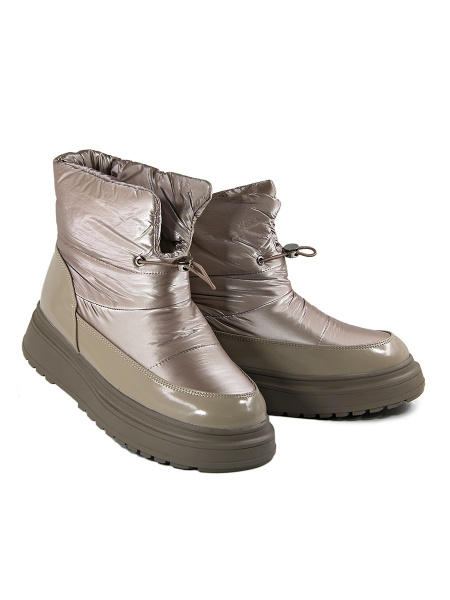 Дутыши женские зимние <OAB-ZM1203-10-беж/тек+эко>