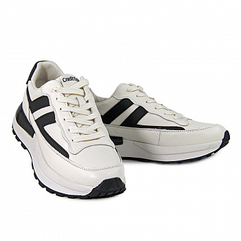 Кроссовки женские <502-7773-3 беж+чер/к+э>