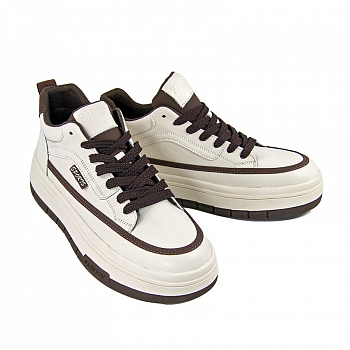 Кроссовки женские демис <563-7= беж+кор/к>