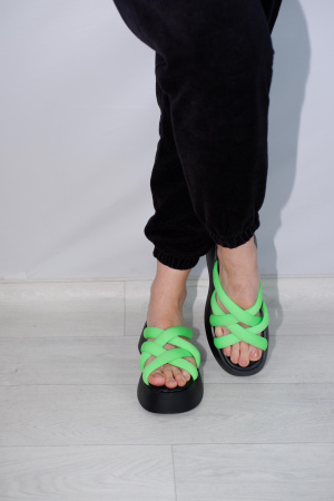 Сабо женские <AS6256-3= зеленый/к>