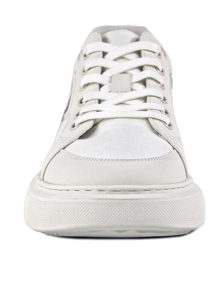 Кеды мужские лето <L2670-1 бел/тек+эко к>