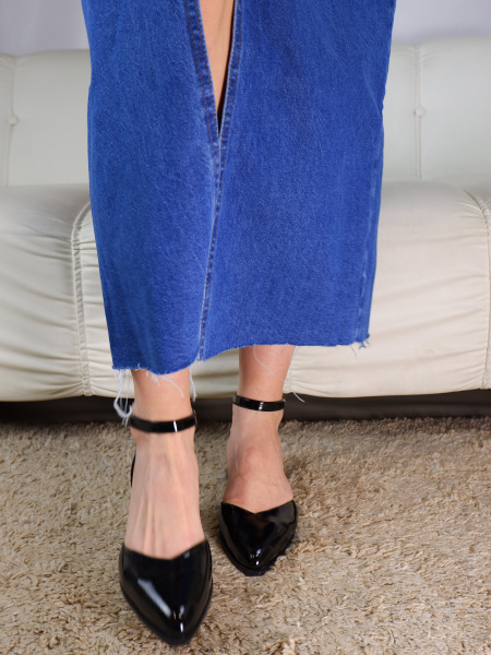 Туфли женские <N940-9632-59 ч/иск лак к>