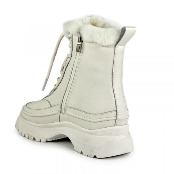Ботинки женские зимние <6835-2ZM= беж/эко к>