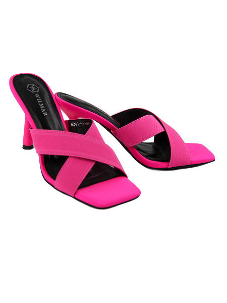 Сабо женские <W241-FE-01-RA фуксия/тек>