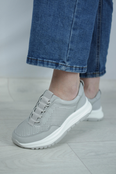 Кроссовки женские лето <31W9-11-012= серы/к>