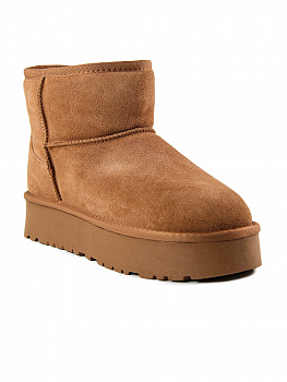 Угги женские зимние <229-21-02-09W рыж/з>