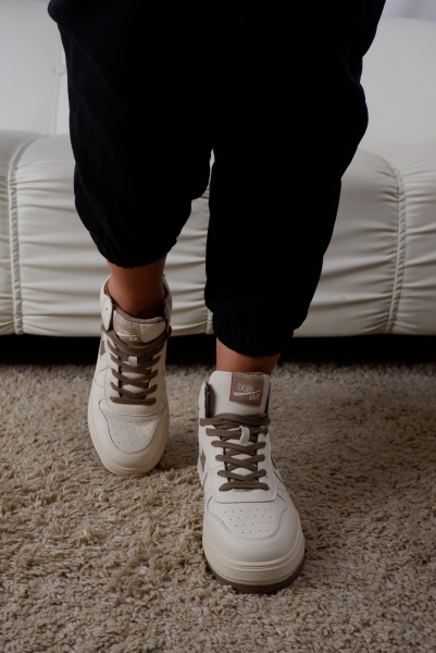 Кеды женские демис <6699R беж/к>