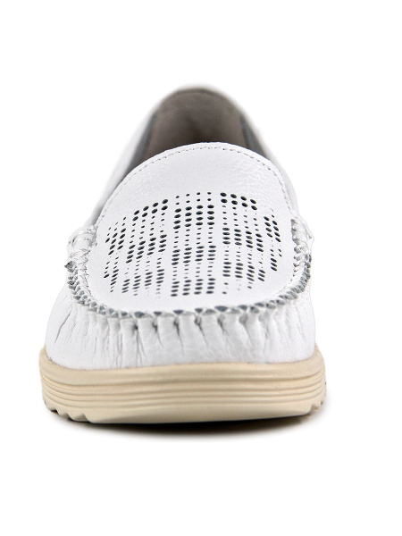 Мокасины женские лето <K241-BD-04-B бел/к>