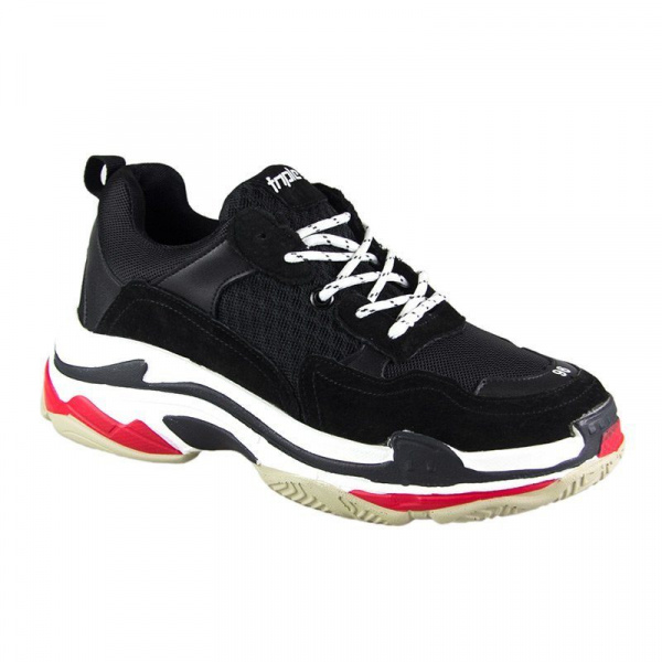 Кроссовки женские <103-8055-1 ч/тек>