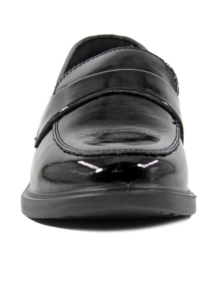 Лоферы женские <LT-24N5921-1L ч/нат лак к>