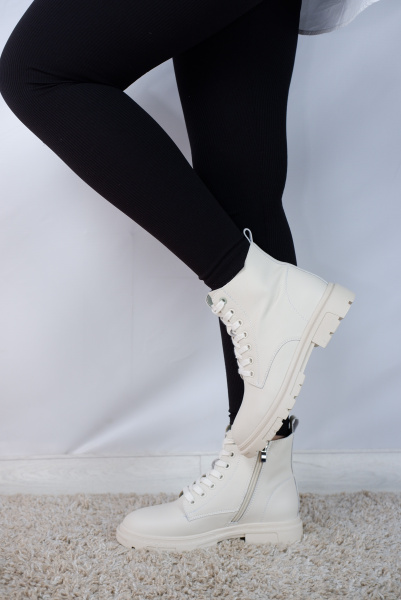 Ботинки женские демис <H20122-1= беж/к>