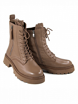 Ботинки женские зимние <DD62213KPM темно-беж/к>