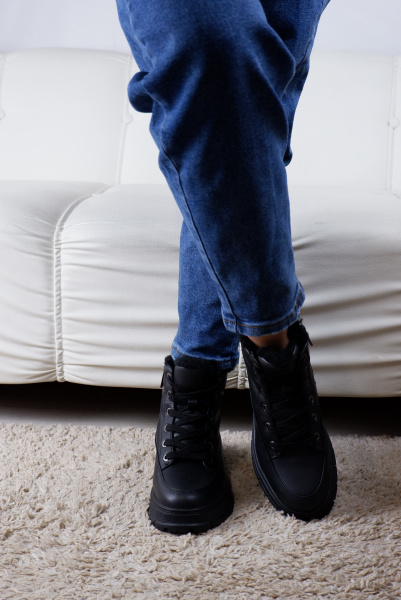 Ботинки женские зимние <7908M-H чер/к>