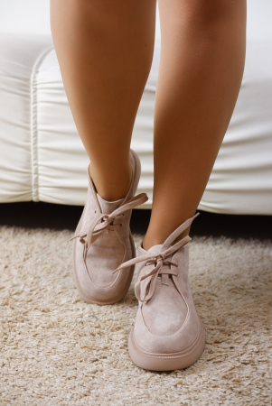 Ботинки женские демис <A113-7897YH-C275 беж/з>