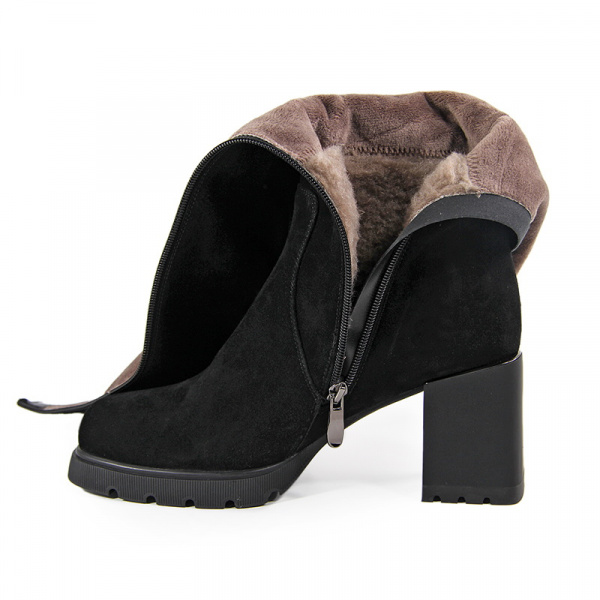 Ботфорты женские зимние <ZC233-R-KLT-01-H-27 ч/з>