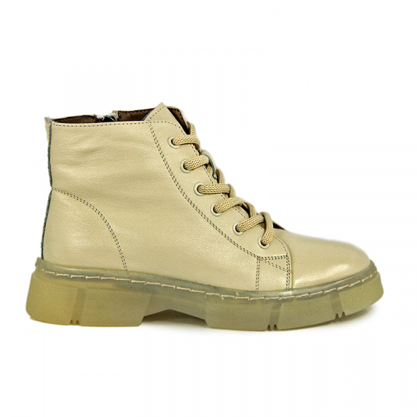 Ботинки женские зимние <21W10-11-120Z= беж/к>