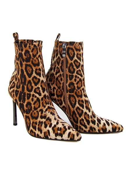 Ботильоны женские демис <LX682-62 леопард/тек>