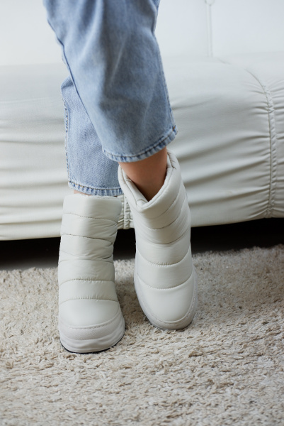 Дутыши женские зимние <FAL283-2Z беж/тек>