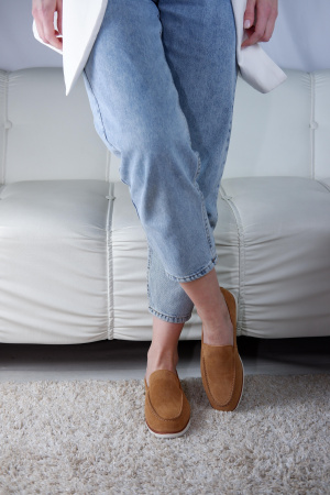 Лоферы женские <K-S-823306-77= оранж/з>