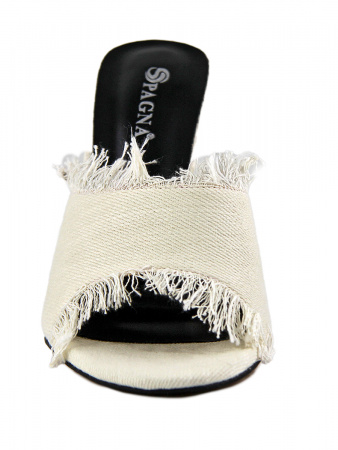 Сабо женские <L-C854-K4431-2 бел/тек>