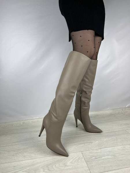 Сапоги женские демис <1985H-G1861-N198=св-сер/к>