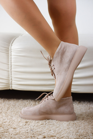 Ботинки женские демис <A113-7897YH-C275 беж/з>