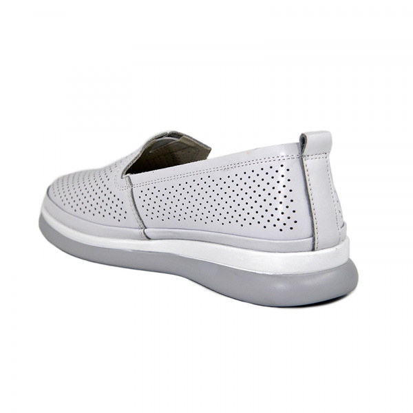 Слипоны женские лето <31F6-71-013= бел/к>