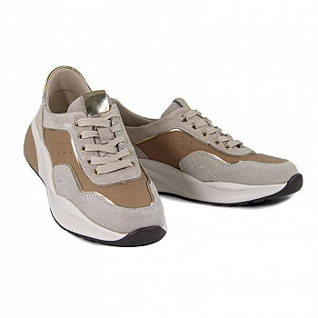 Кроссовки женские лето <K231-LK-06-K= беж+кор/з+к>
