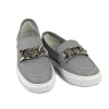 Слипоны женские лето <K-S-81957-2= серый/к>