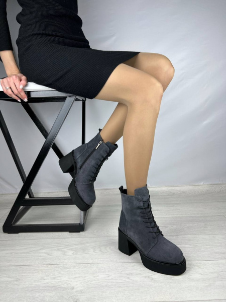 Ботинки женские зимние <3169BM-L888-VV-M2= серы/з>