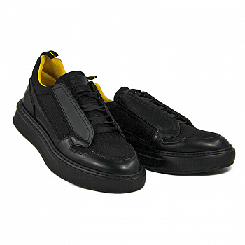 Кеды мужские демис <FU0714B= черный/к+т>