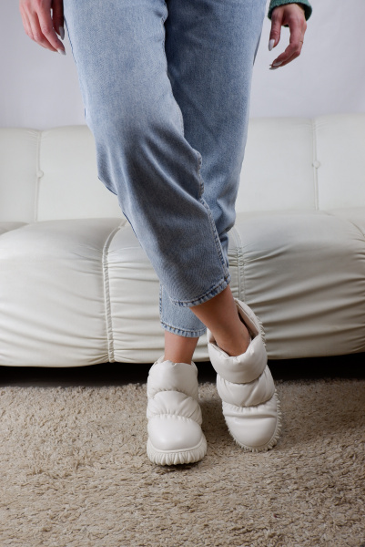 Дутыши женские зимние <J2516-2 беж/эко к>