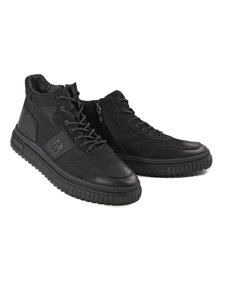 Кроссовки мужские зимние <CM10176M-2 ч/нуб>