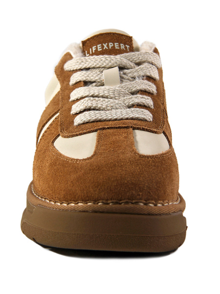 Кроссовки женские зимние <LF80021-1 рыж+беж/з+к>