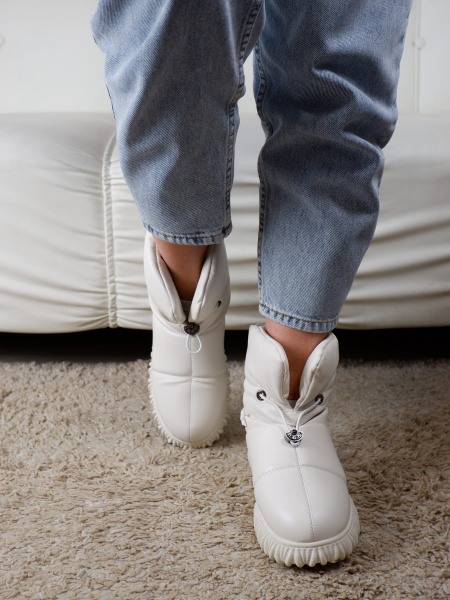 Дутыши женские зимние <J2388-2 беж/эко к>