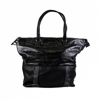 Сумка женская  [H6432 ч/иск лак к]