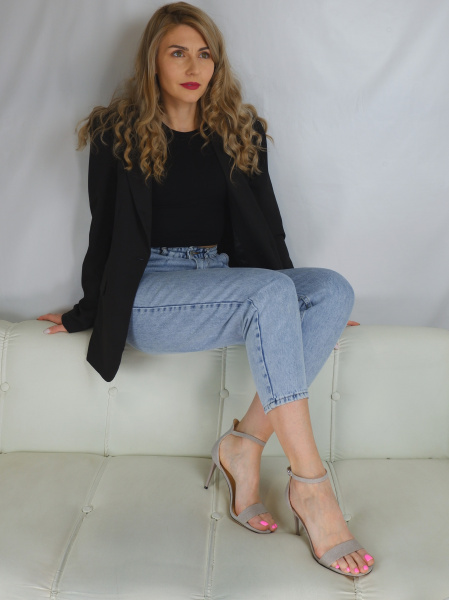 Босоножки женские <N320-8742-55 беж/тек>